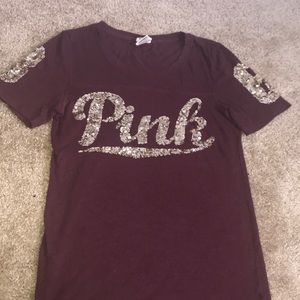 VS Pink Sequined Shirt